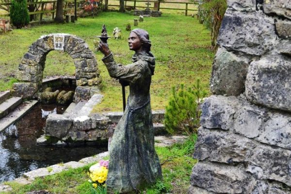 The statue of St. Brigid by sculptor Annette McCormack